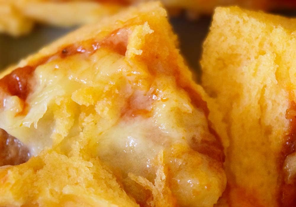 チーズの伸び具合はいまいち