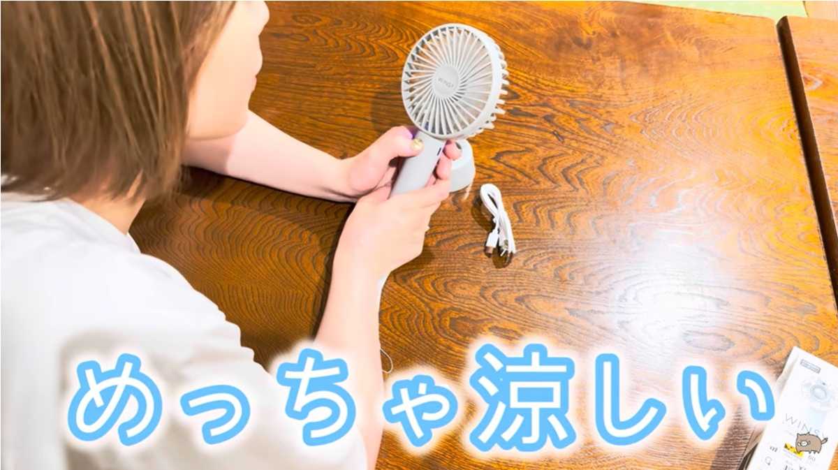 ワークマン「WINSY ハンディファン」はスタンド付きで便利!
