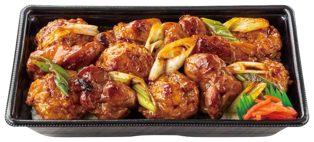 ふわっと香る炭火 W旨だれ焼鳥つくね重(肉2倍)　1,050円（税込）