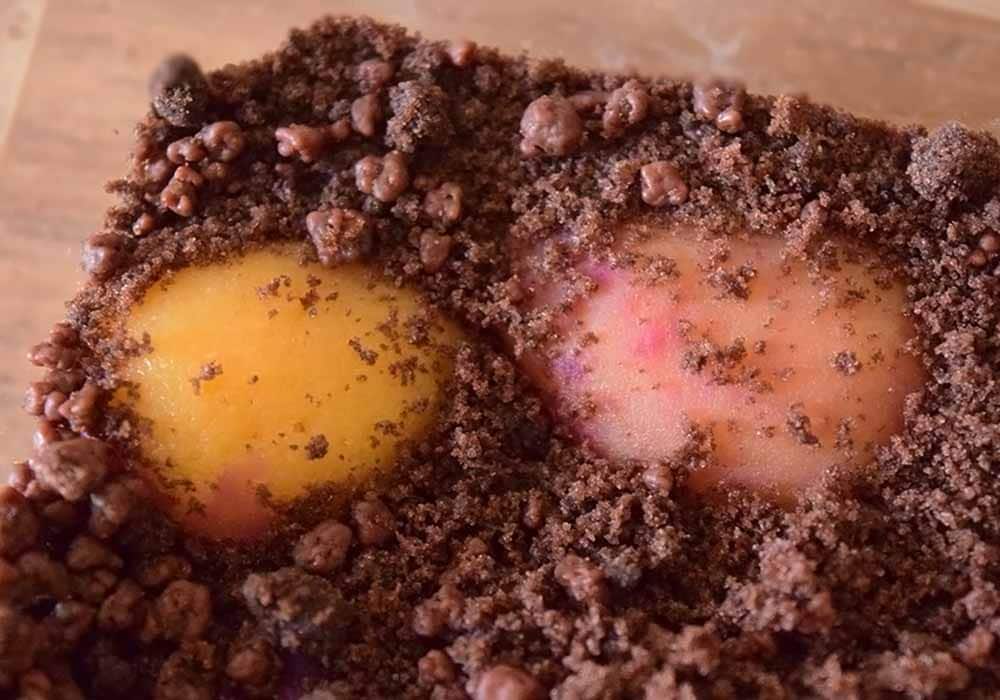 スイートポテトはねっとりした食感でほどよく甘みがあります。