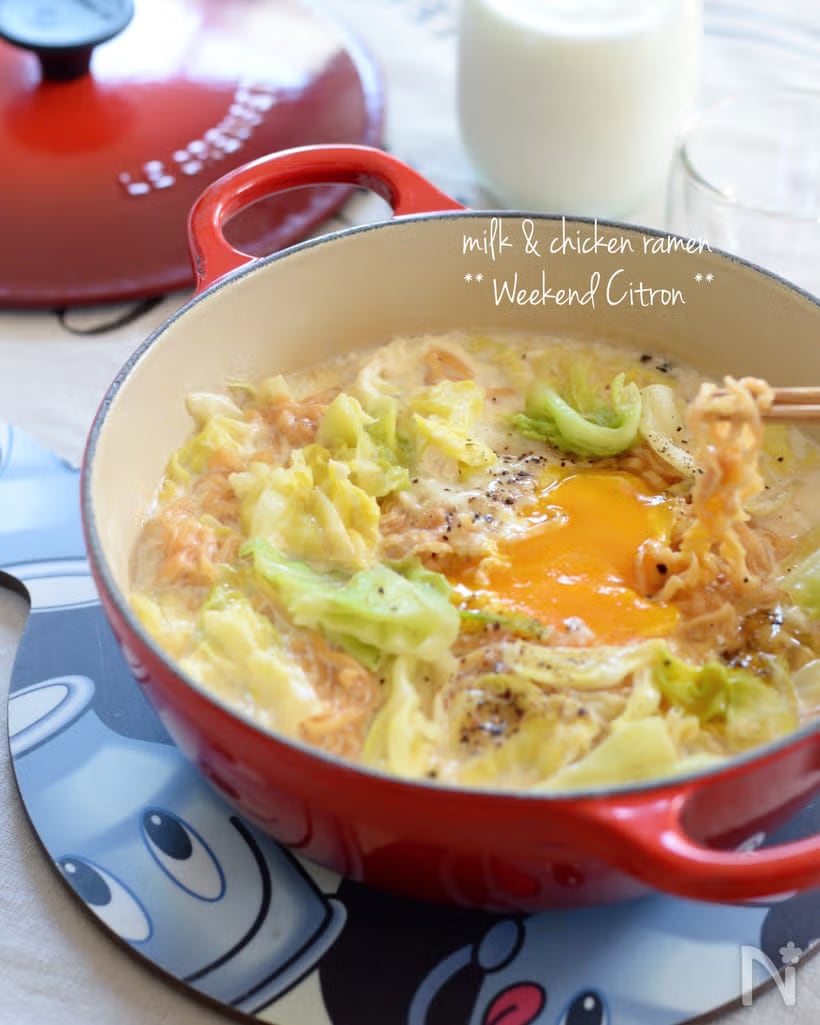 牛乳の消費にもお役立ち!「ミルクチキンラーメン」