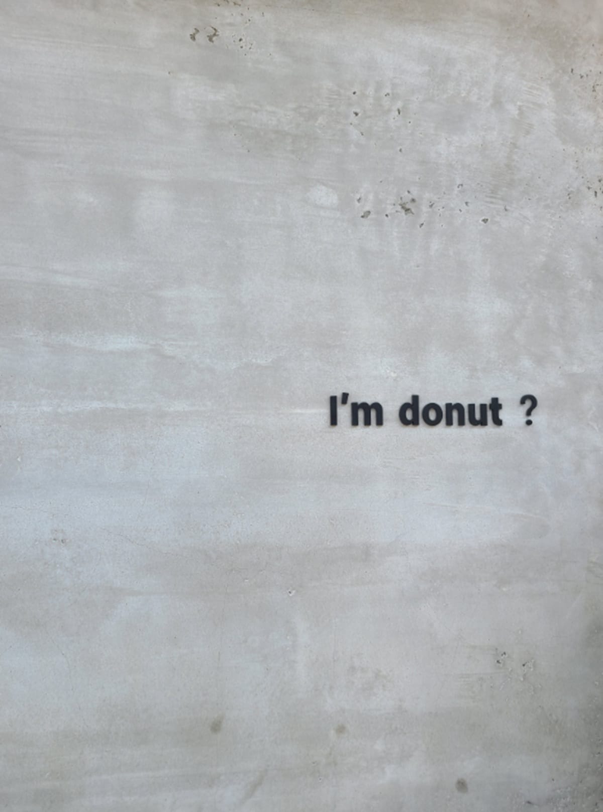 peace putの「I'm donut?」