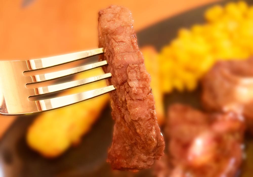 肉が分厚いので、とても食べ応えがあります