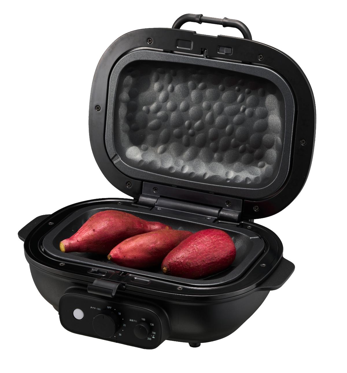 縦置きもOK! 小ぶりのお芋を一度に3本以上焼くことも叶う