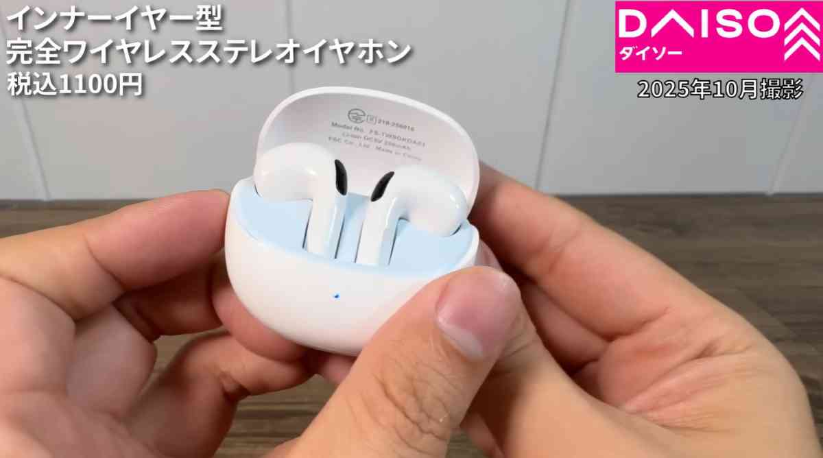 インナーイヤー型完全ワイヤレスイヤホン