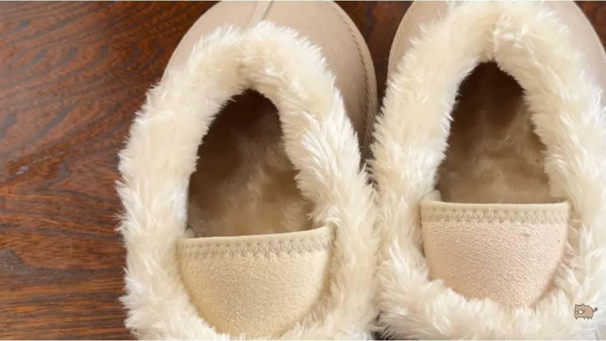ワークマン「レディースかかと踏めるムートン風シューズ」は軽量＆もこもこ！