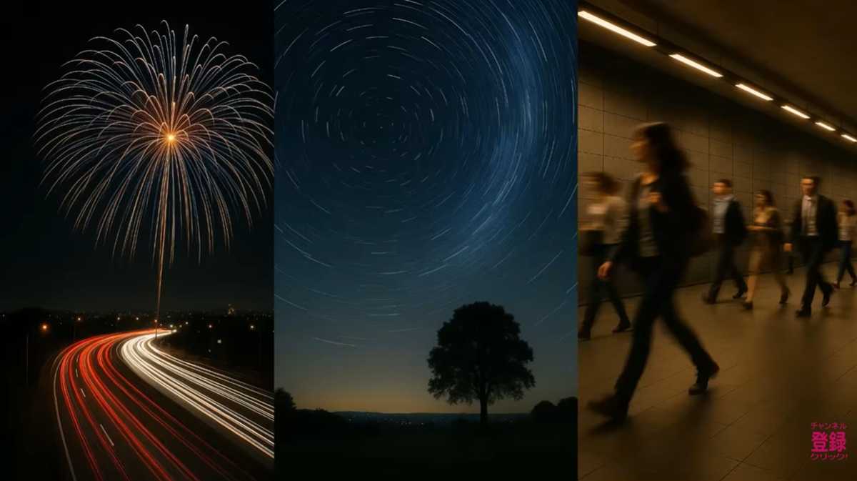 長時間露光モードも使用可能!