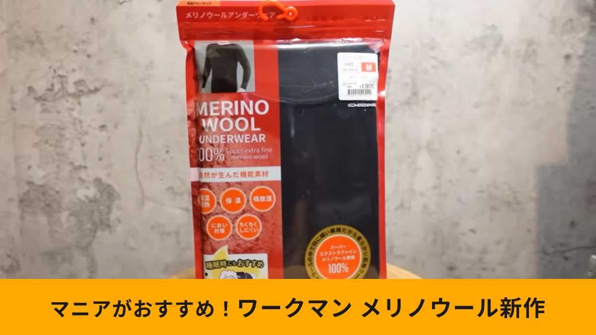 【ワークマン名品】「メリノウール長袖クルーネック」はなぜ人気？保温性・消臭効果を詳しく解説！