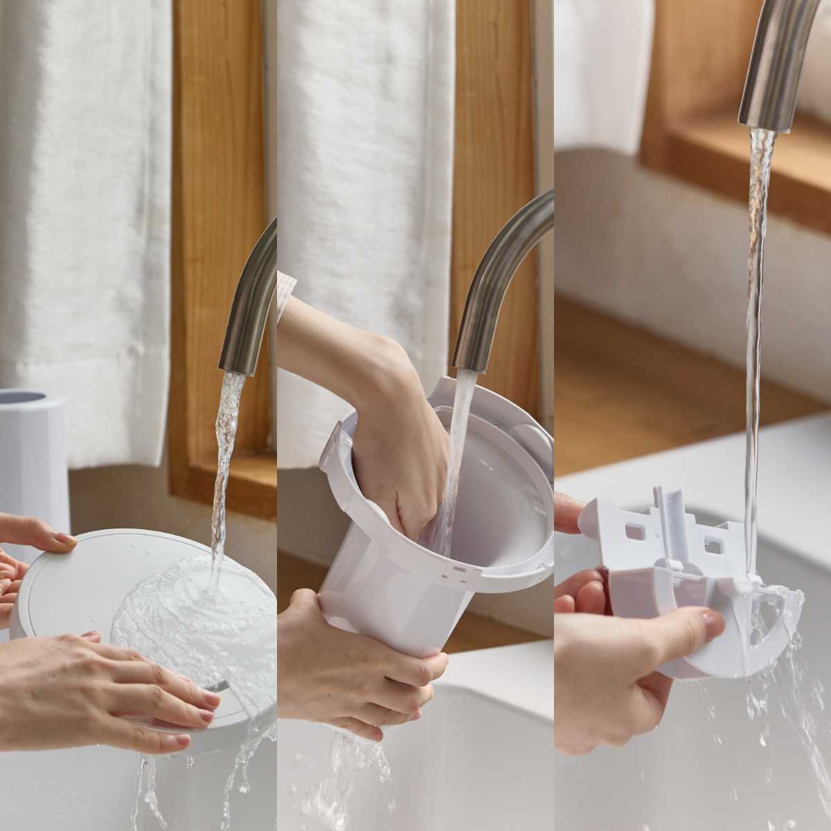 給水時にサッと洗浄することが可能に！