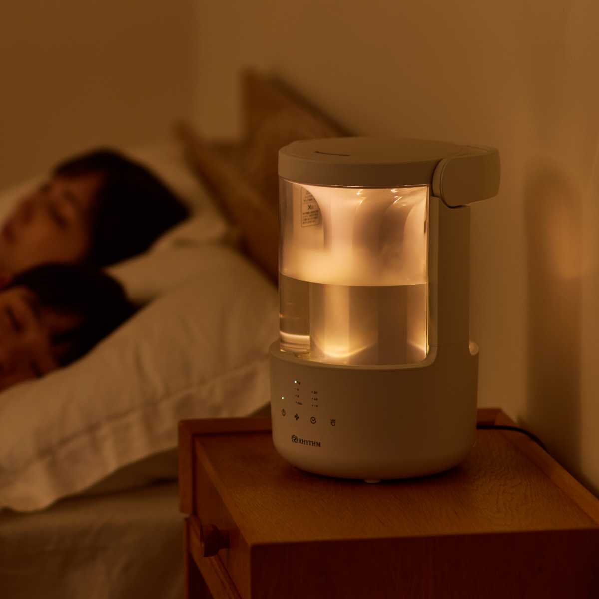 寝室での利用にも最適な静音設計