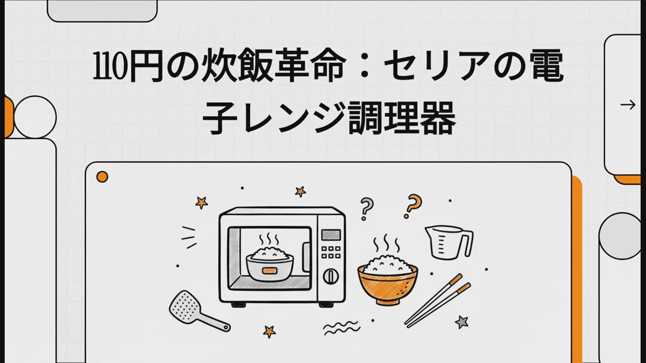 【セリア】110円の炊飯革命！「電子レンジ調理器」がキッチンの悩みを解決