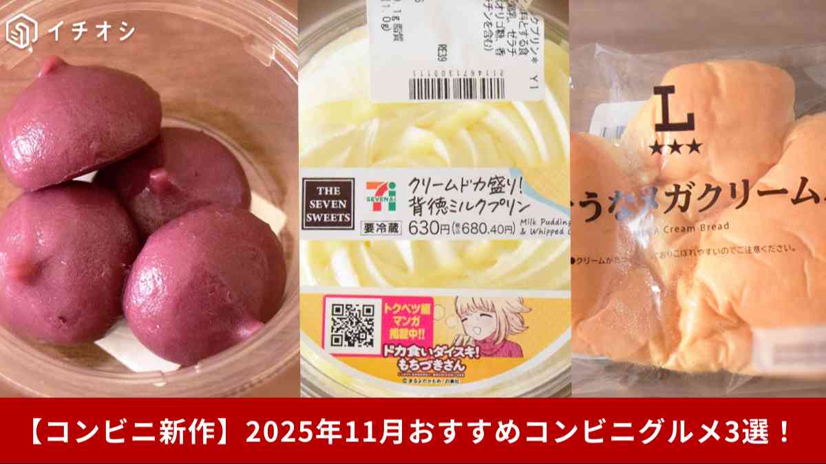 【コンビニ新作】2025年11月に食べたいコンビニグルメ3選！