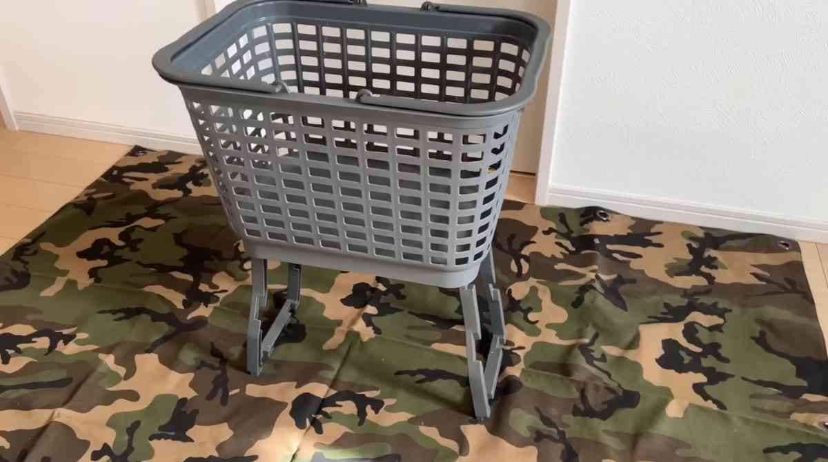 ダイソー┃高さが変えられるバスケット