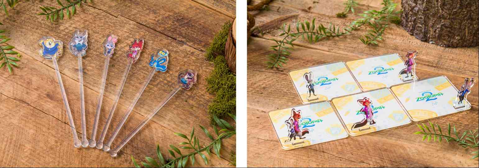 アクリルマドラー(ランダム6種)、アクリルスタンドコースター(ランダム5種)