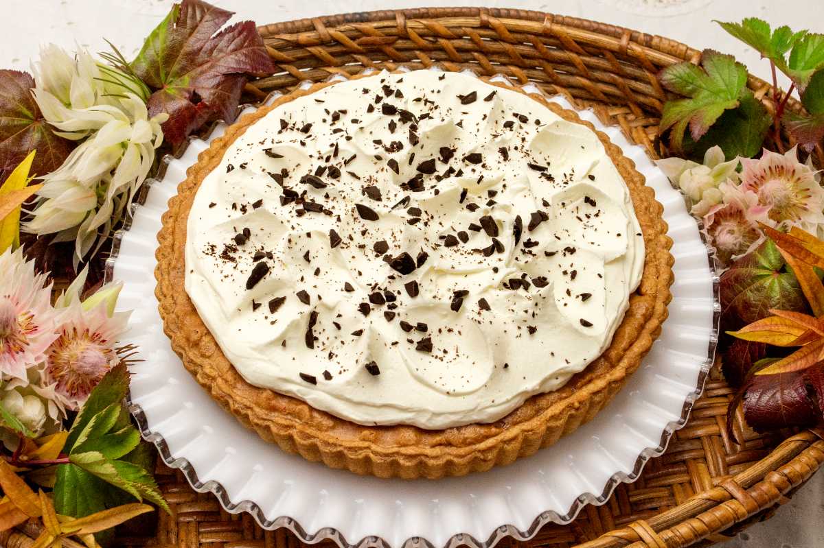 「クルミとチョコレートのタルト」