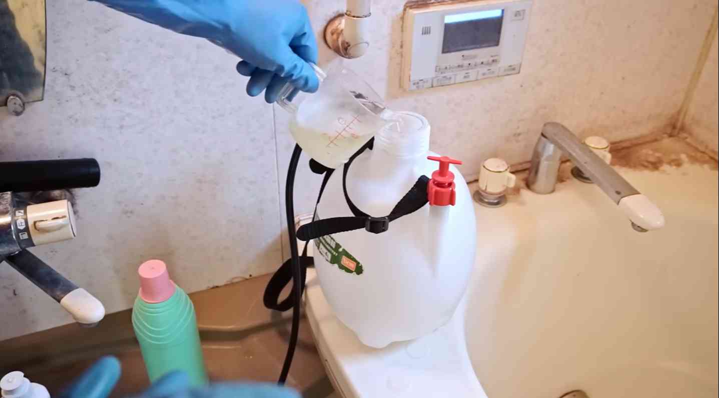 お風呂のドア掃除