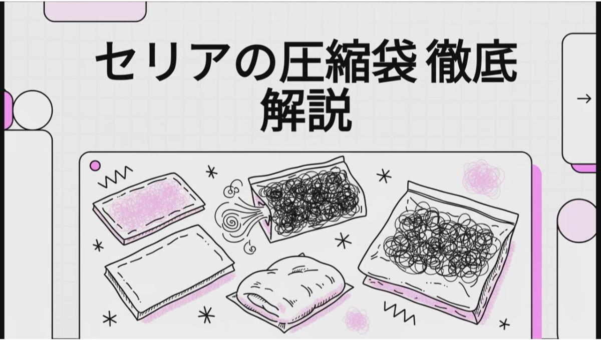 圧縮袋で冬物整理したい人は【セリア】の110円ハンガー付きタイプが、吊るしたまま圧縮できて天才的に便利！