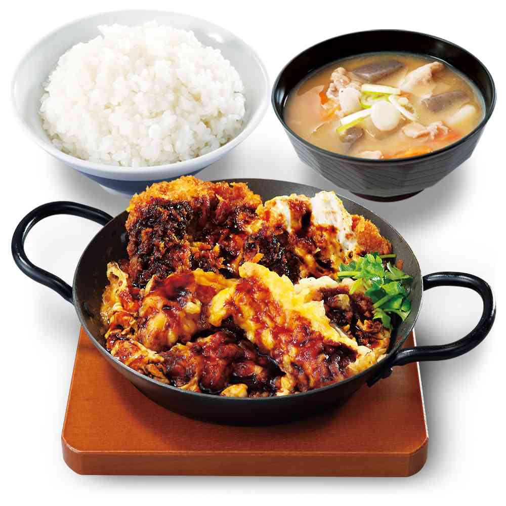 豚ロース天とチキンカツ定食