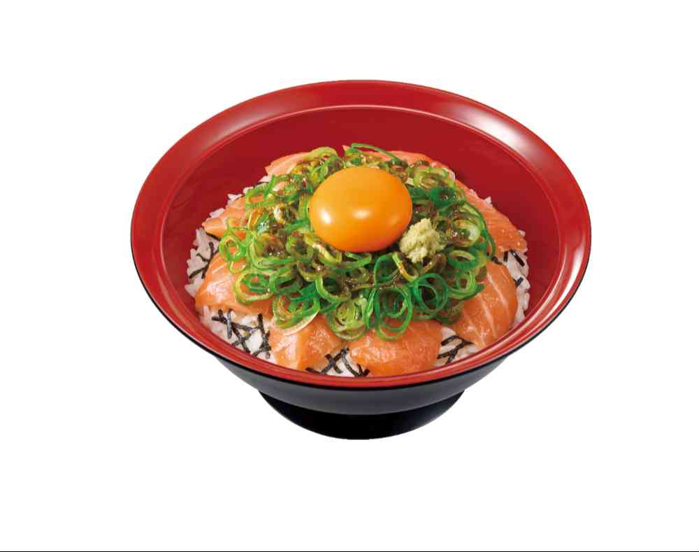 ねぎ玉サーモン丼 