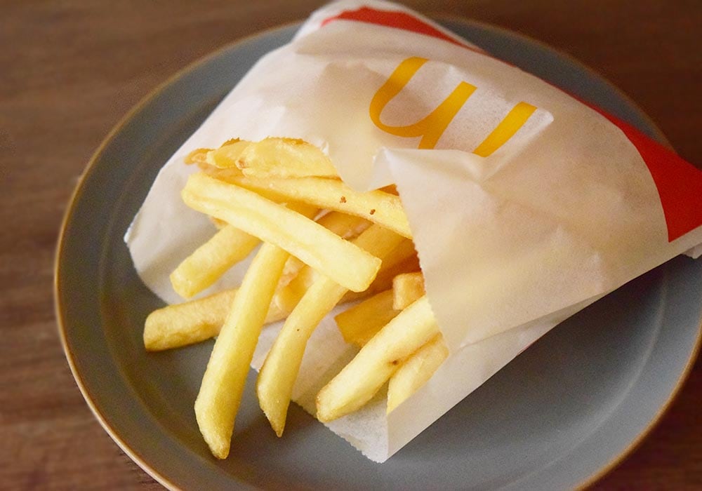マックフライポテトを塩抜きで注文