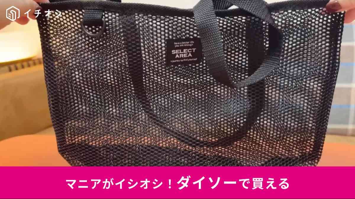 ダイソーのメッシュミニトートバッグ