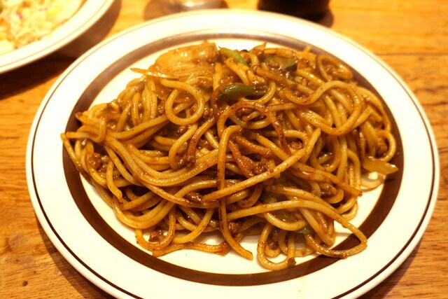 「焼きスパゲッチ キーマカレー（550円）」