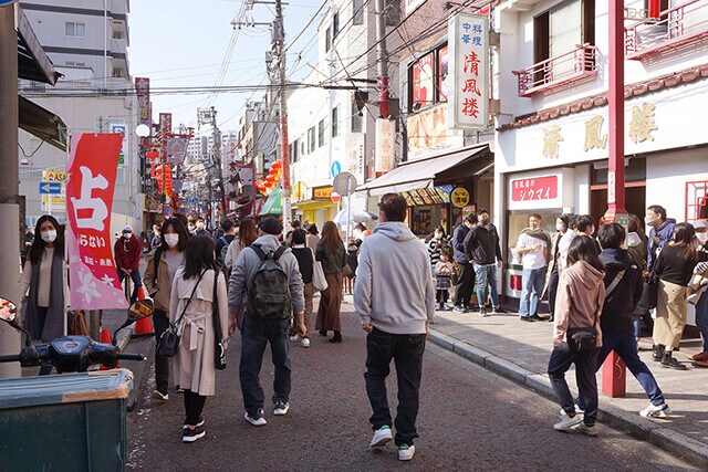 大混雑の中華街