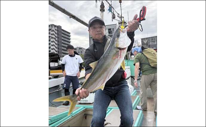 【沖釣り釣果速報】落とし込み釣りでヒラマサ107cm浮上!エサ付き抜群で青物ラッシュ!(福岡)