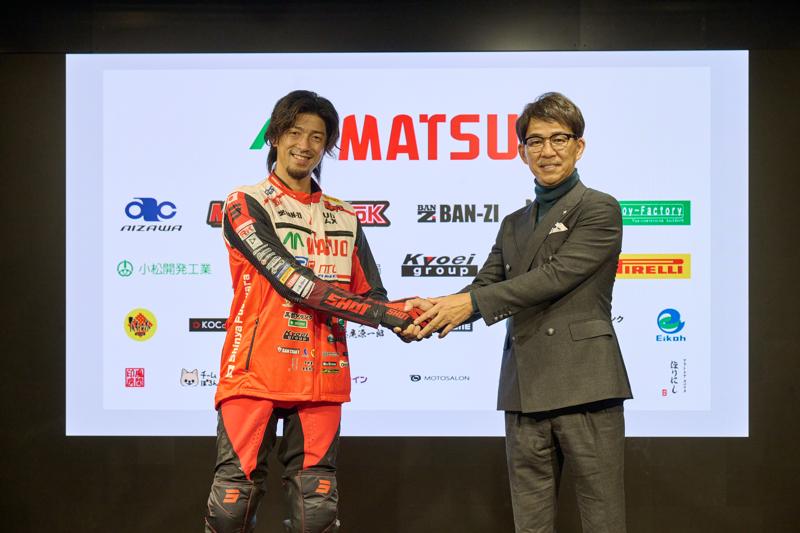 藤原慎也「ダカール・ラリー」参戦壮行会で唯一の日本人ライダーとしての「決意」を語る!