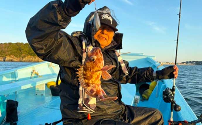 中深海釣りでオニカサゴ・ウッカリカサゴ・トラフグなど良型中心に好ヒット【愛知】