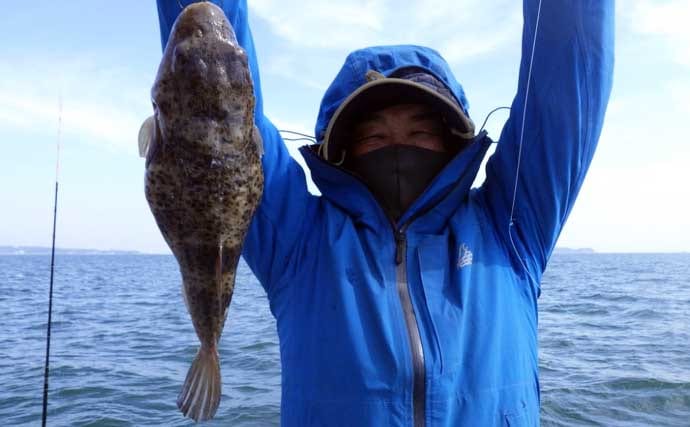 中深海釣りでオニカサゴ・ウッカリカサゴ・トラフグなど良型中心に好ヒット【愛知】