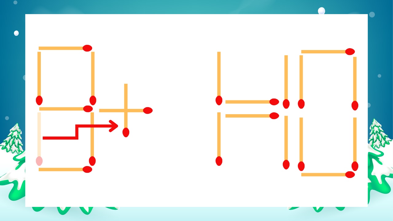 【マッチ棒クイズ】1本だけ動かして正しい式に:8-1=10?の正解画像