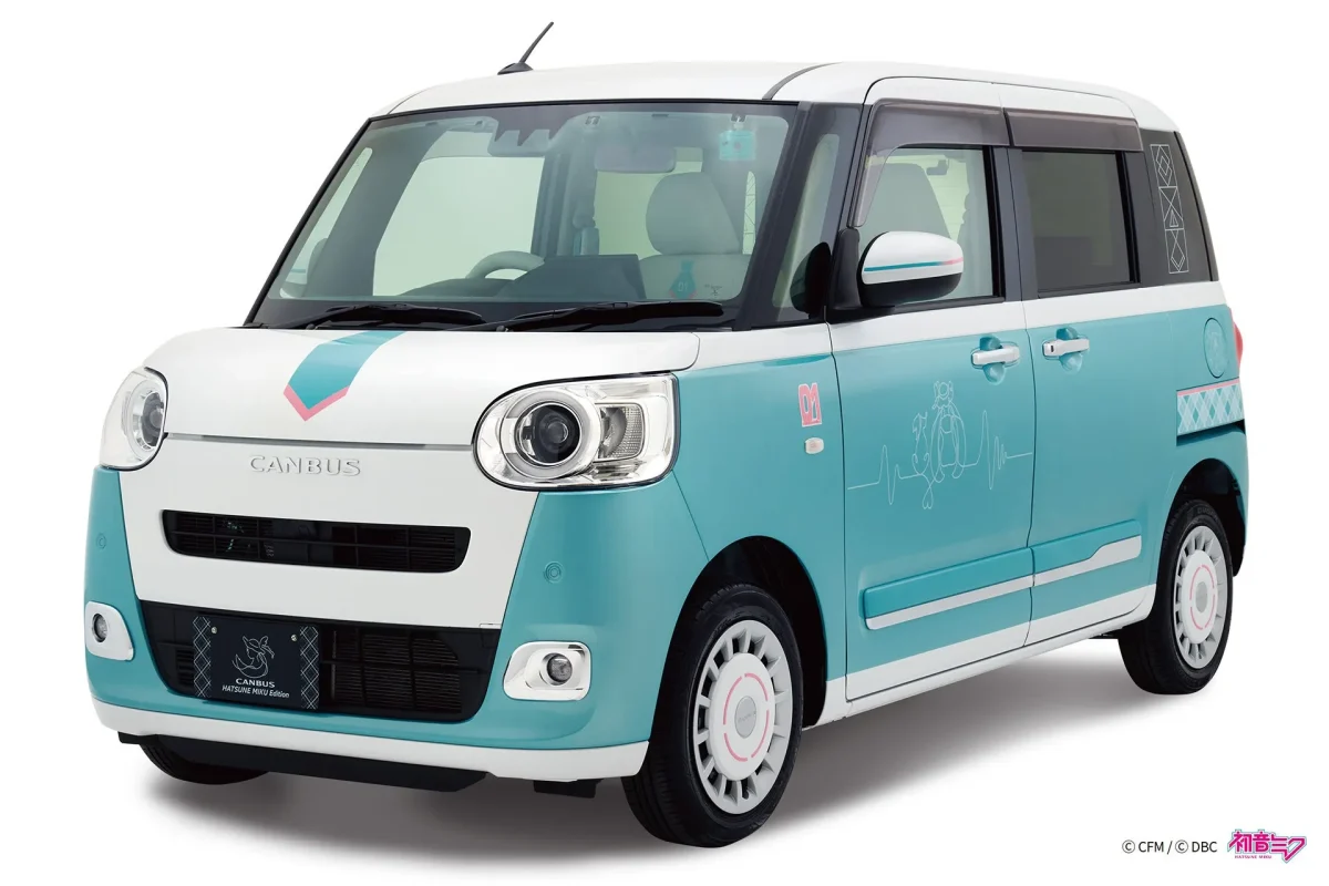 初音ミク仕様のダイハツの軽自動車CANBUS。