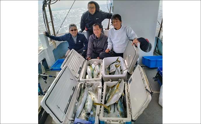 【沖釣り釣果速報】落とし込み釣りで快挙！ヒラマサ106cm＆青物60尾超えの大爆発（福岡）