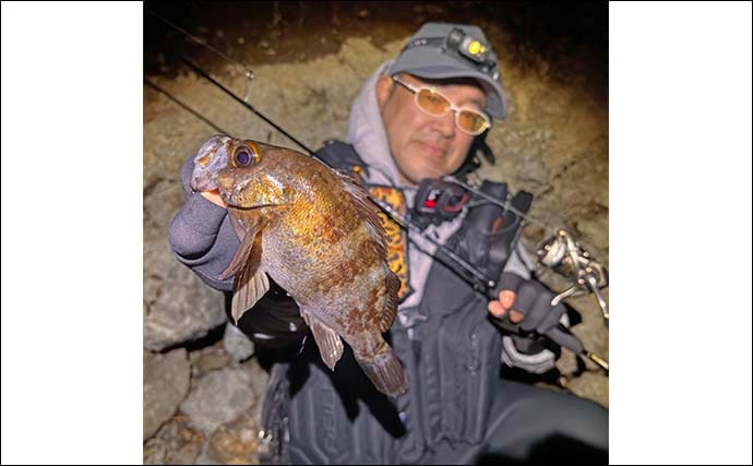 「絶好のチャンス到来中！」地磯メバリングで25cm筆頭に良型メバルが連続ヒット【熊本】