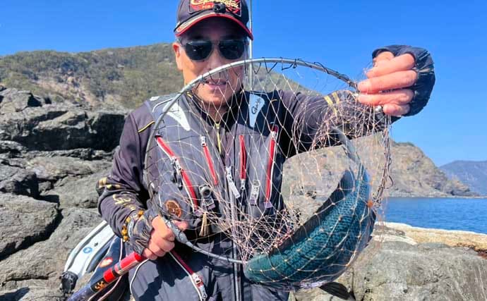 美味しそうな良型クロ（グレ）乱舞！磯フカセ釣りで45cm頭に本命続々【大分・蒲江】