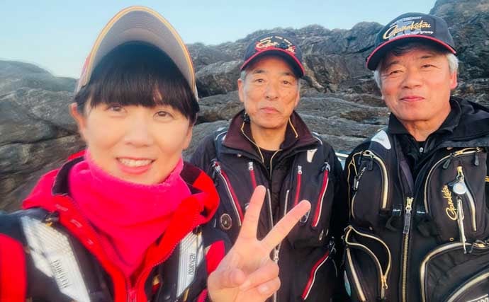 美味しそうな良型クロ（グレ）乱舞！磯フカセ釣りで45cm頭に本命続々【大分・蒲江】