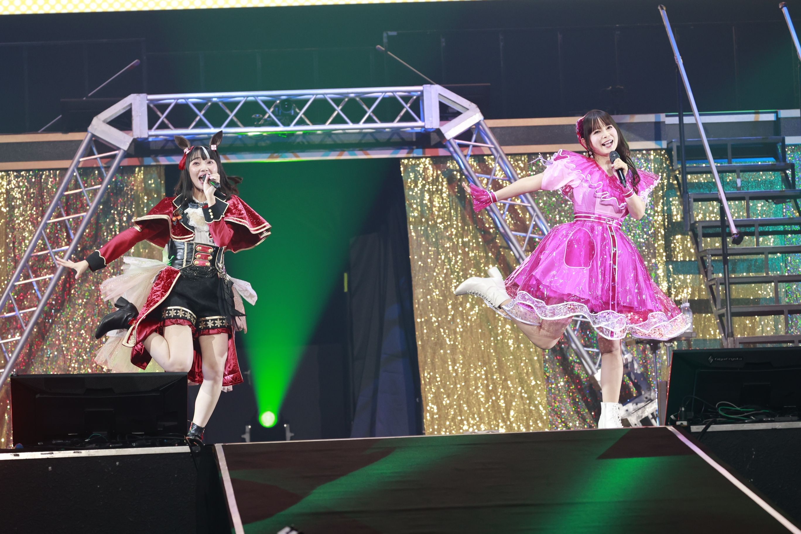 「Lemino presents ANIMAX MUSIX 2024 FALL」に登場したウマ娘 プリティーダービー、中川翔子　※提供写真