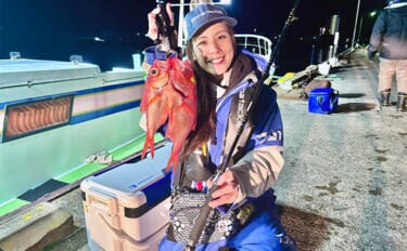 「フラッシャーサビキで赤いダイヤを狙う!」半夜キンメダイ釣りで2ケタ釣果達成【恵津丸】