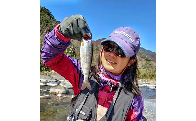 渓流エサ釣りで29.5cm「泣き尺」ヤマメと対面【熊本】解禁日釣行で手中