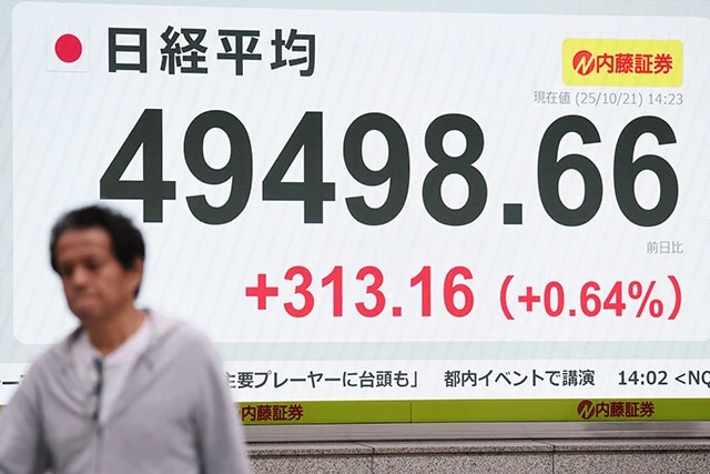 日経平均は21日、史上最高値の4万9316円（終値）をつけた