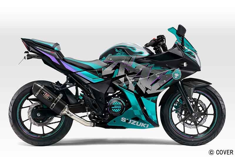 【スズキ】輪堂千速コラボバイク「GSX250R［Chihaya Remix］」をホロライブEXPO2026に展示 記事1