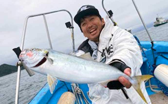 伊勢湾のボートジギングでまさかの53cmクエを手中！【愛知】ワラサ・タチウオ・マダイも次々ヒット