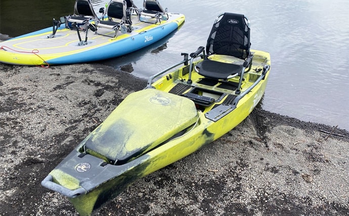 「今日だけ特別に釣りOK！」 水深120mの本栖湖にカヤックジギングで挑戦！