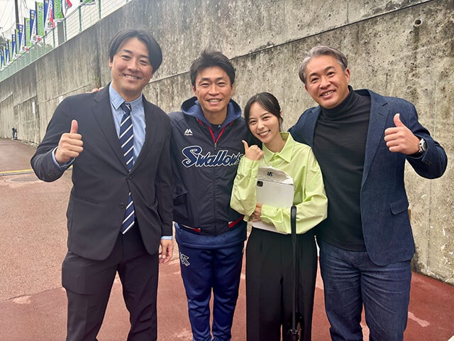 荒木貴裕さん、青木宣親さん、五十嵐亮太さんとのスペシャルすぎるオフショットです。待ち受けにしようかな...