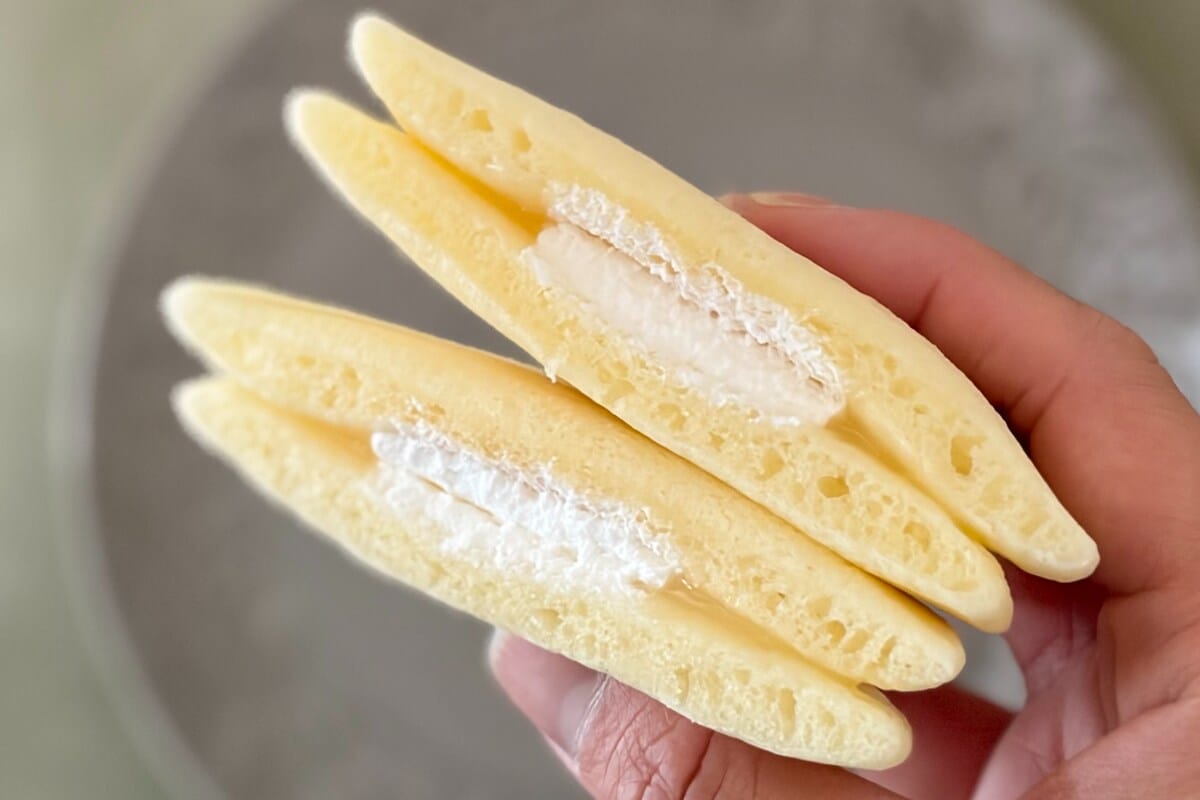 もっちもちで甘～い！【ファミマ】1個75円のパンケーキが濃厚＆激ウマ