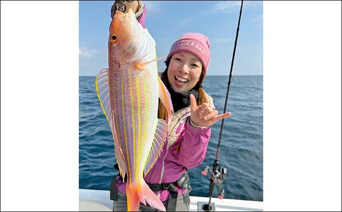 タイラバ＆SLJのオフショアルアー釣行でマダイにイトヨリなど多彩釣果【福岡・MOANA】