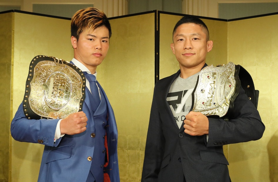 ９月３０日のＲＩＺＩＮで激突する那須川天心（左）と堀口恭司。総合格闘家の堀口にとっては初のキックボクシングルールの闘いとなる（ｃ）Ｓｕｓｕｍｕ　Ｎａｇａｏ