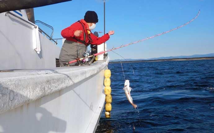 船釣り教室参加で幻の高級魚『シロアマダイ』連発！【静岡】40cm級含む8匹手中