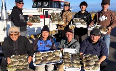 【沖釣り釣果速報】Wヒット連発!富山沖の船カワハギ釣りで肝パンサイズ続出(北陸)
